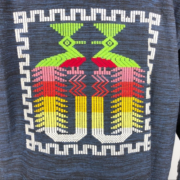 VINTAGE | Aztec Embroidery Jacket Multicolor A67 - Picture 8 of 13